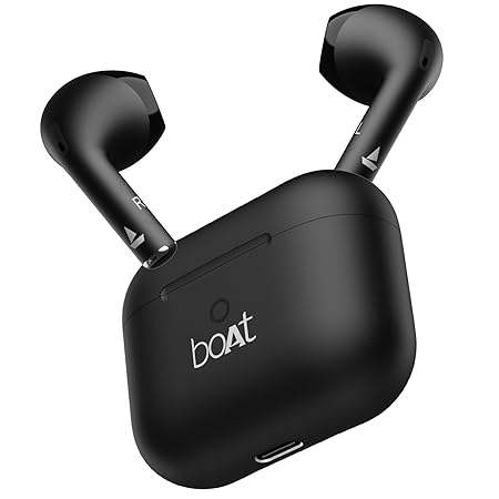 Boat Airdopes Joy, 35Hrs Battery, Fast Charge, Low Latency, Type-C Port, v5.3 Bluetooth Earbuds